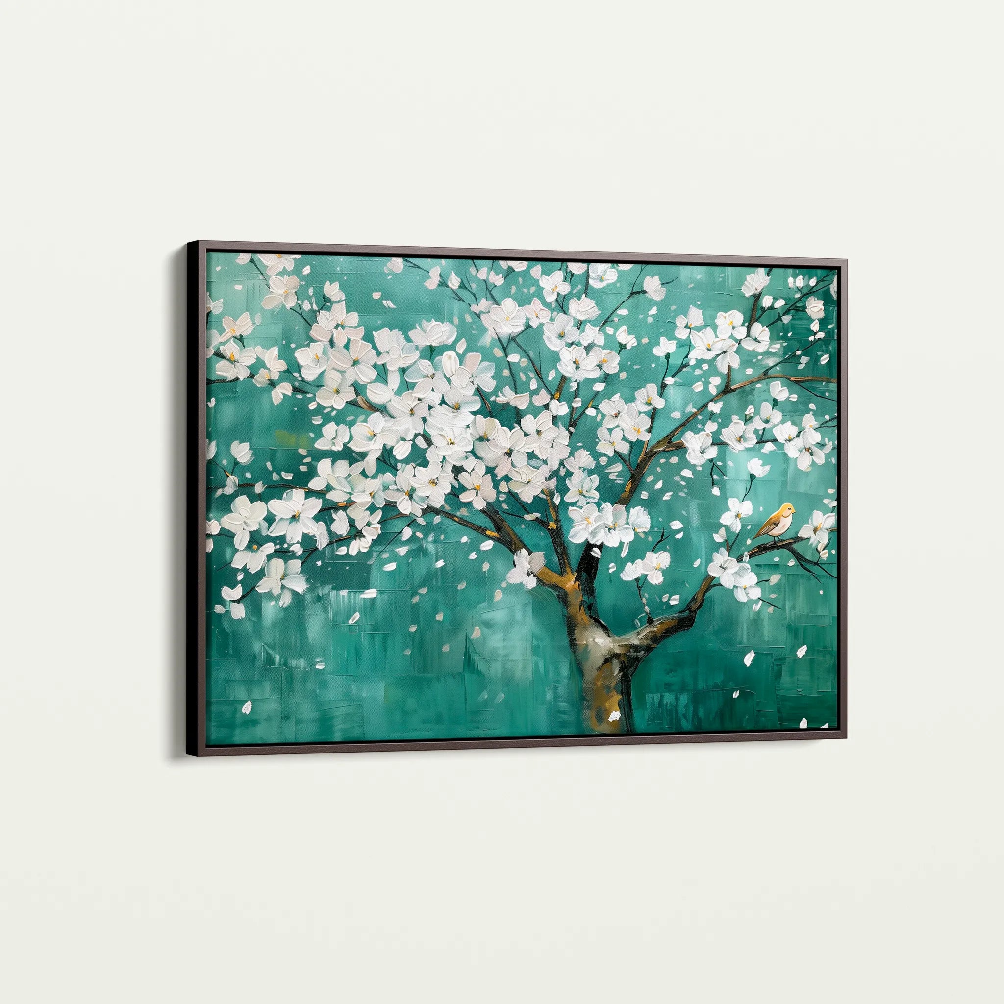 Floral 125 Canvas Art 60 x 40 cm / Black