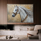 Horses 125 Canvas Art 60 x 40 cm / Black