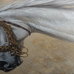 Horses 125 Canvas Art 60 x 40 cm / Black