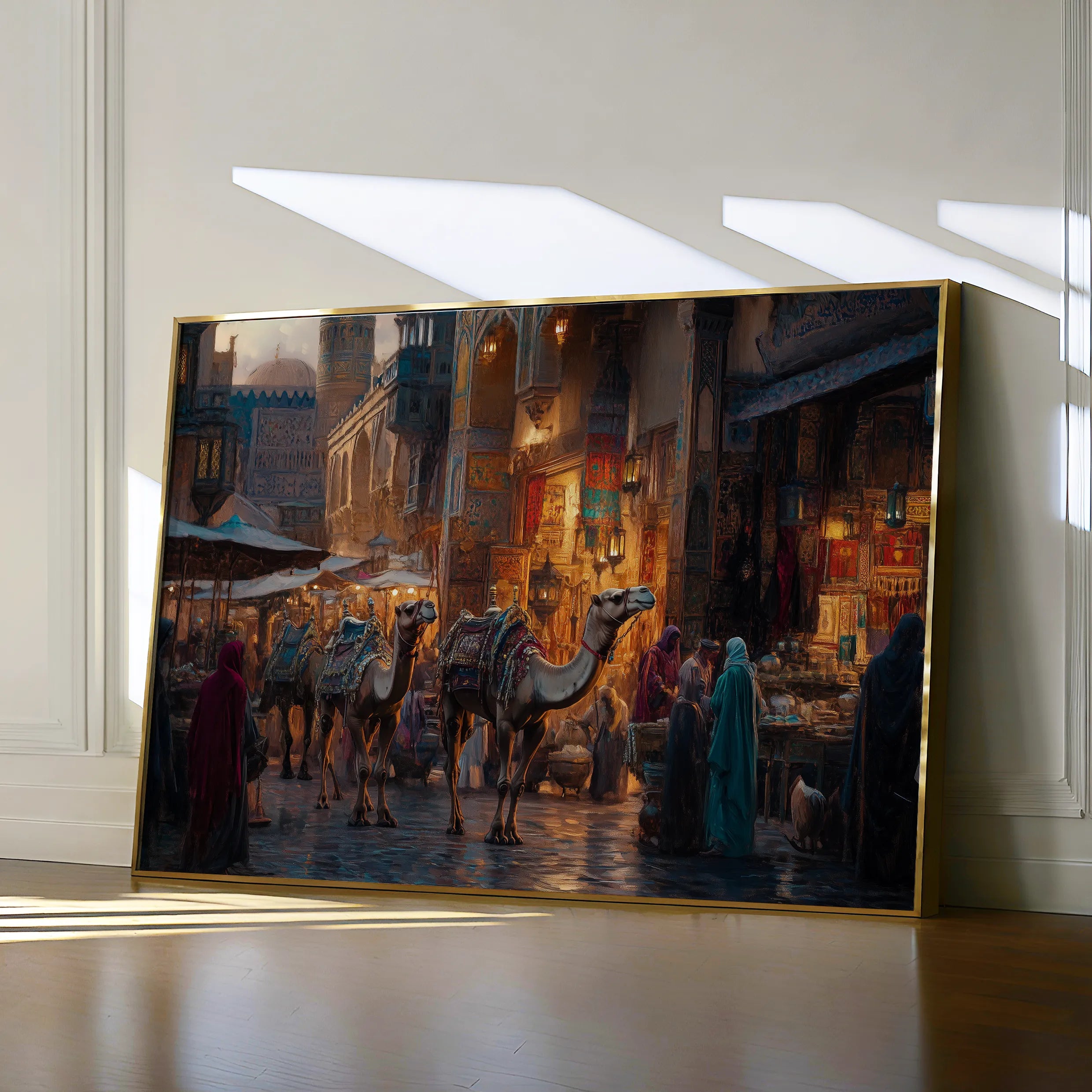 Orientalist 125 Canvas Art 60 x 40 cm / Black