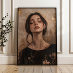 Portrait 125 Canvas Art 60 x 40 cm / Black