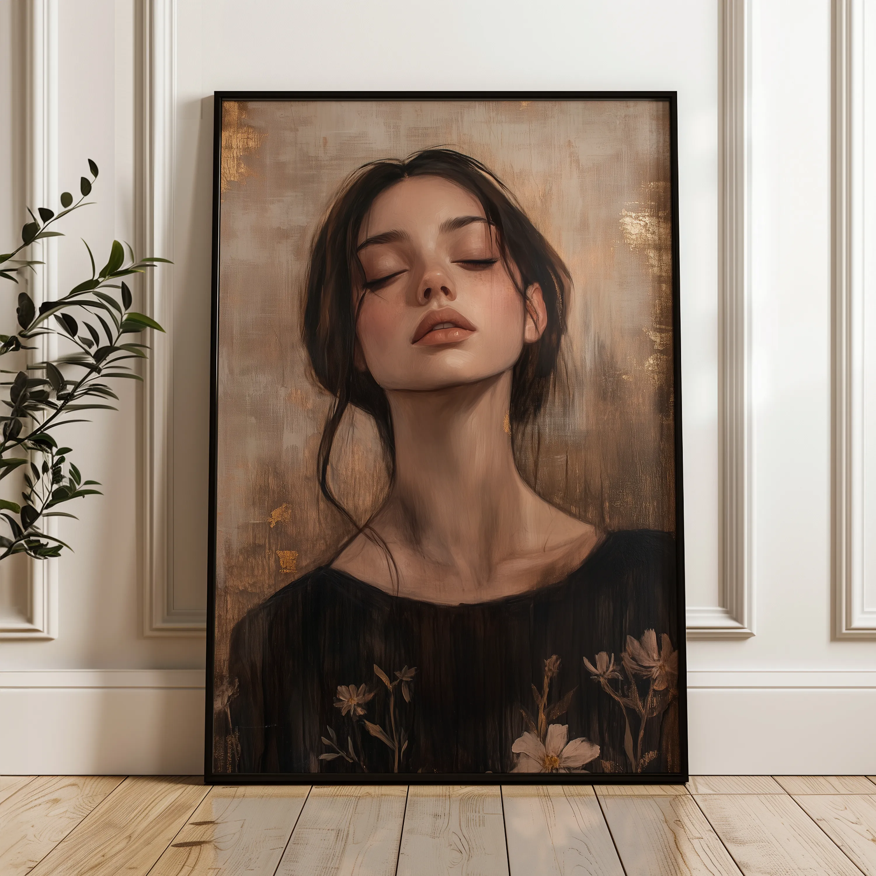 Portrait 125 Canvas Art 60 x 40 cm / Black