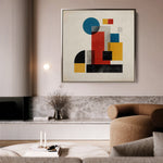 Abstract 1250 Canvas Art 60 x 60 cm / Black