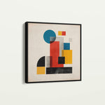 Abstract 1250 Canvas Art 60 x 60 cm / Black