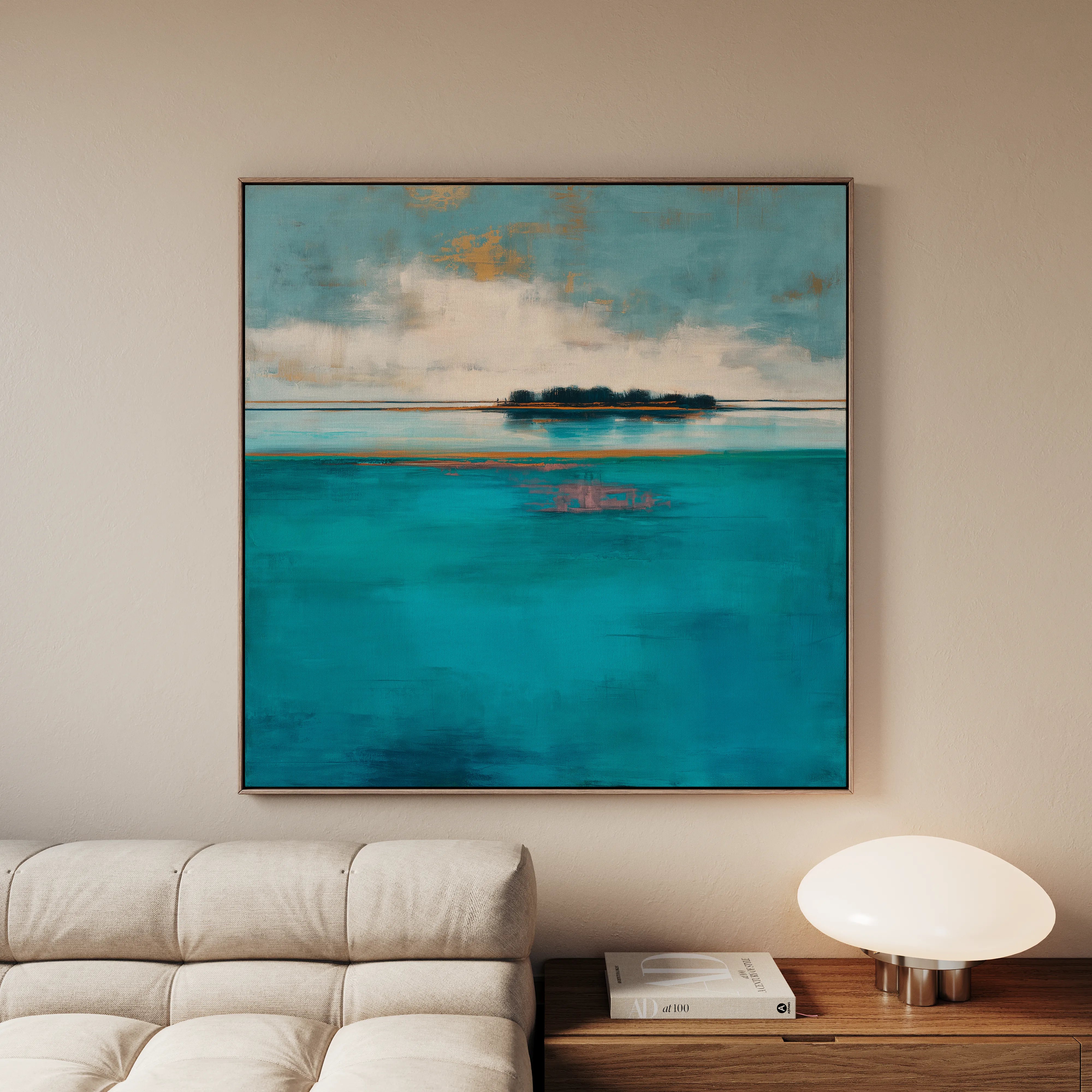 Abstract 1251 Canvas Art 60 x 60 cm / Black