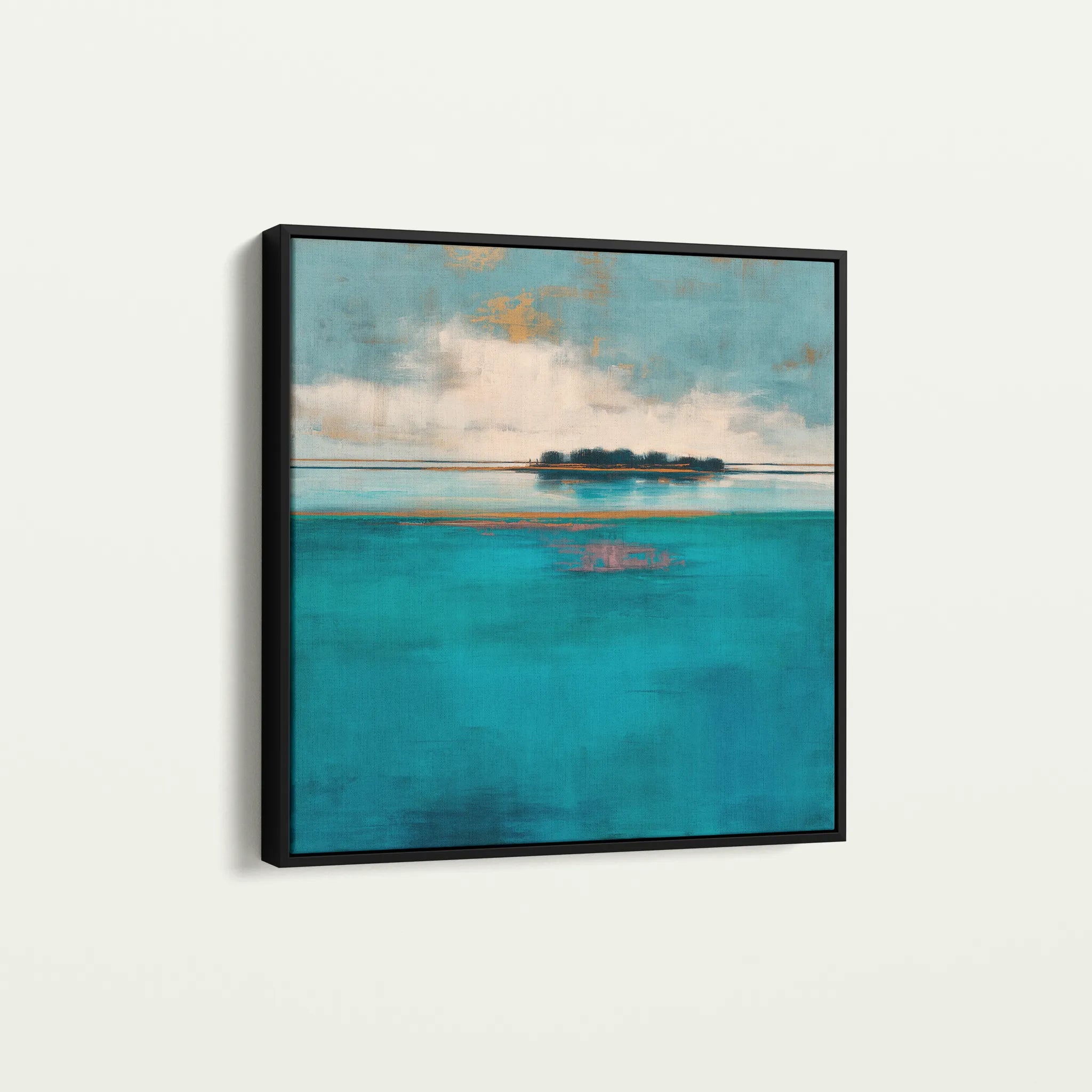 Abstract 1251 Canvas Art 60 x 60 cm / Black
