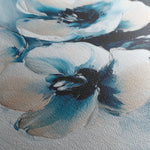 Floral 1251 Canvas Art 60 x 60 cm / Black