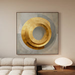 Abstract 1252 Canvas Art 60 x 60 cm / Black
