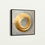 Abstract 1252 Canvas Art 60 x 60 cm / Black