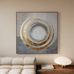 Abstract 1253 Canvas Art 60 x 60 cm / Black