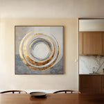 Abstract 1253 Canvas Art 60 x 60 cm / Black