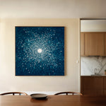 Abstract 1254 Canvas Art 60 x 60 cm / Black