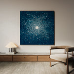 Abstract 1254 Canvas Art 60 x 60 cm / Black