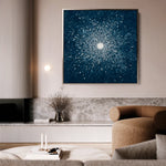 Abstract 1254 Canvas Art 60 x 60 cm / Black