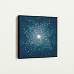 Abstract 1254 Canvas Art 60 x 60 cm / Black