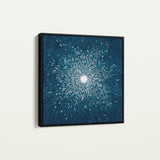 Abstract 1254 Canvas Art 60 x 60 cm / Black