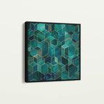 Abstract 1255 Canvas Art 60 x 60 cm / Black