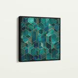 Abstract 1255 Canvas Art 60 x 60 cm / Black
