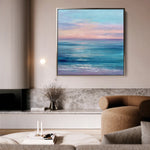 Abstract 1256 Canvas Art 60 x 60 cm / Black