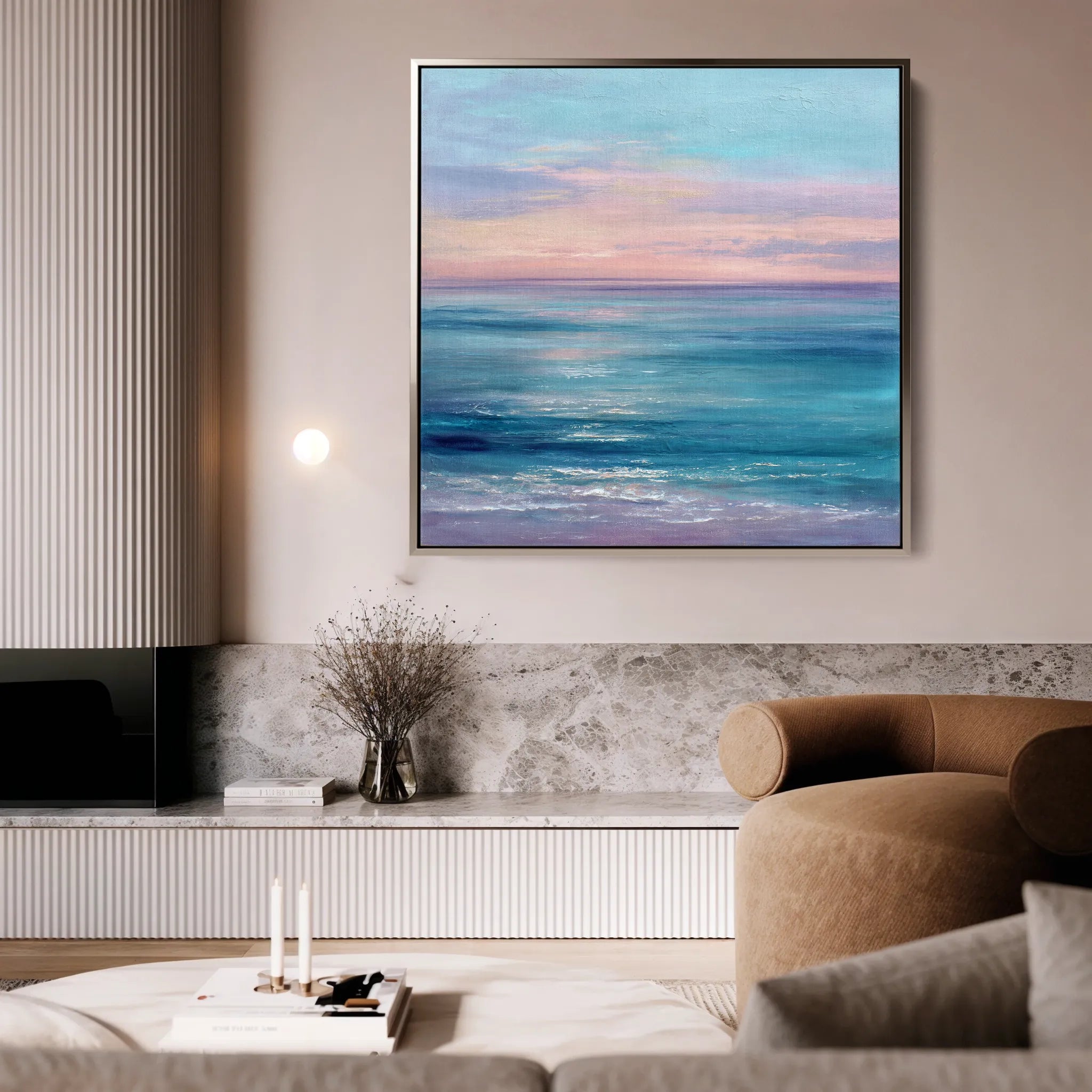 Abstract 1256 Canvas Art 60 x 60 cm / Black