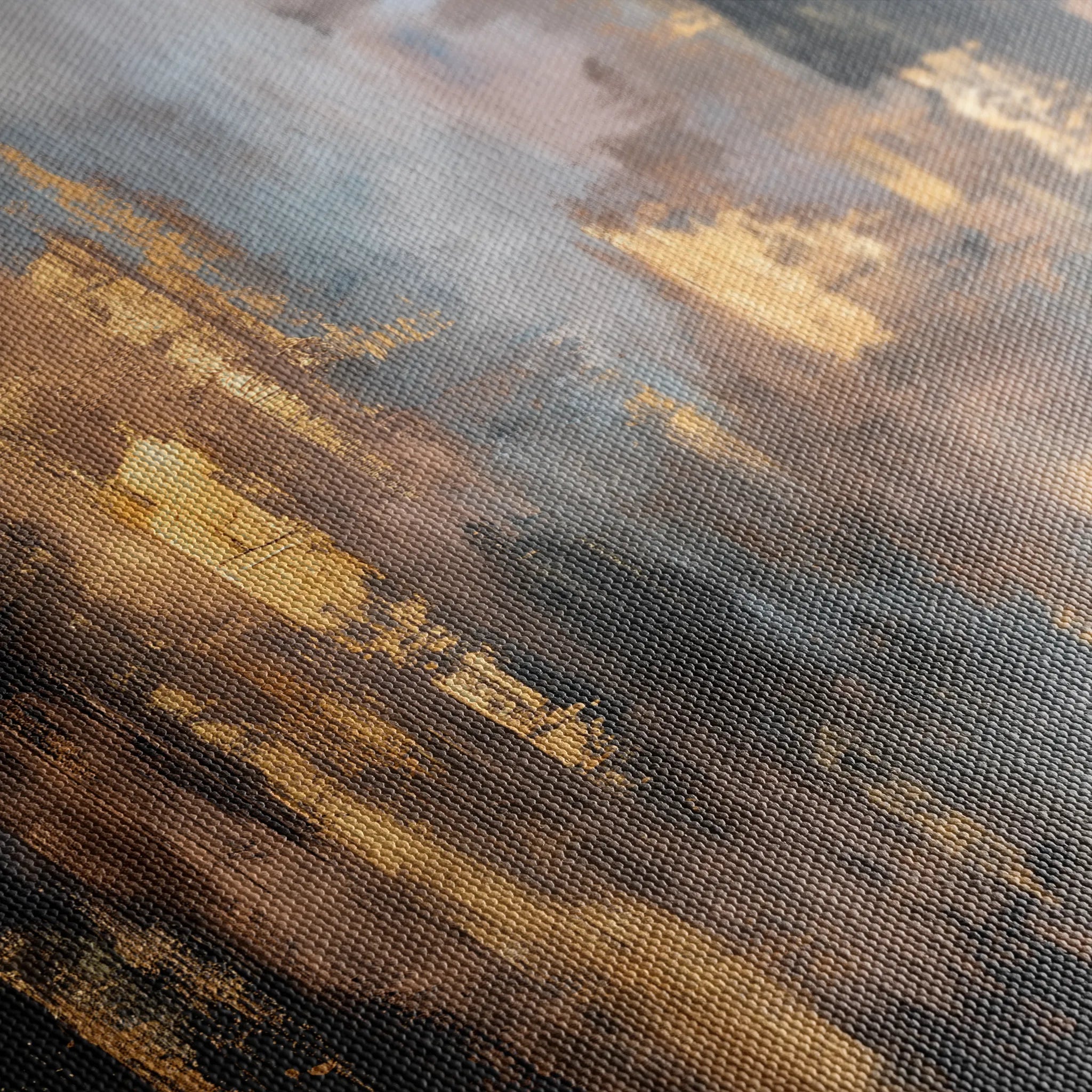 Abstract 1258 Canvas Art 60 x 60 cm / Black