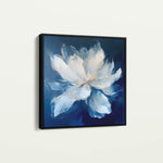 Floral 1258 Canvas Art 60 x 60 cm / Black