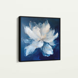 Floral 1258 Canvas Art 60 x 60 cm / Black