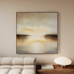 Abstract 1259 Canvas Art 60 x 60 cm / Black