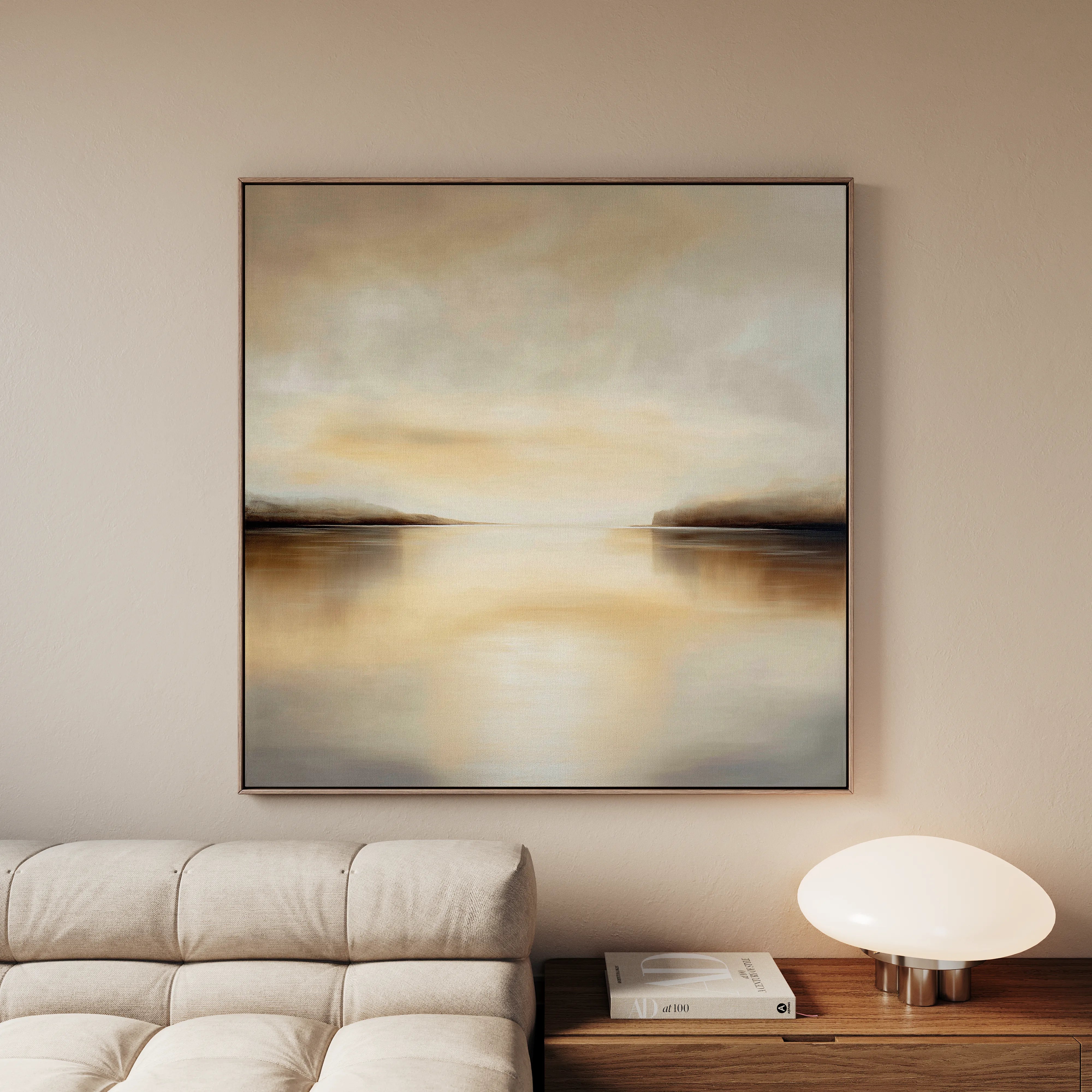 Abstract 1259 Canvas Art 60 x 60 cm / Black