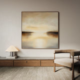 Abstract 1259 Canvas Art 60 x 60 cm / Black