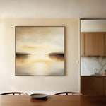 Abstract 1259 Canvas Art 60 x 60 cm / Black