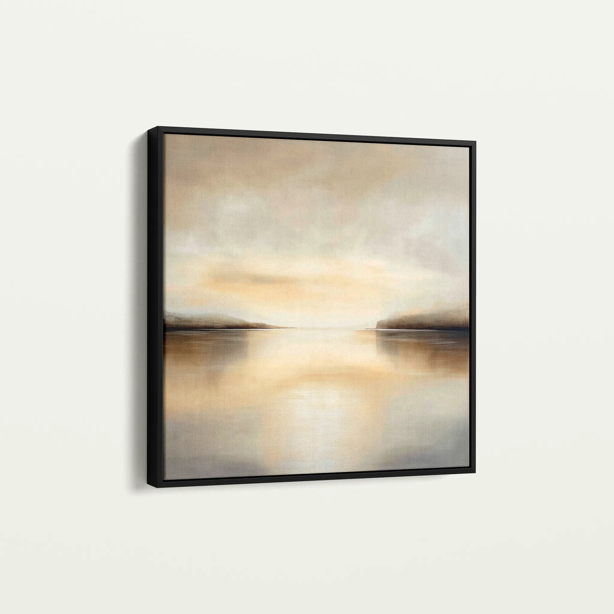 Abstract 1259 Canvas Art 60 x 60 cm / Black