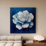 Floral 1259 Canvas Art 60 x 60 cm / Black