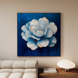 Floral 1259 Canvas Art 60 x 60 cm / Black