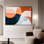 Boho 126 Canvas Art 60 x 40 cm / Black