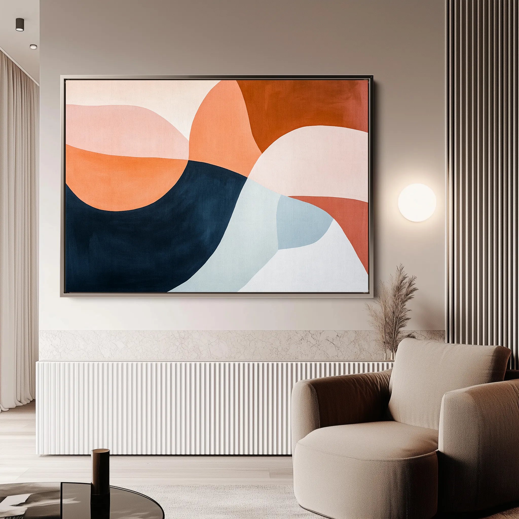 Boho 126 Canvas Art 60 x 40 cm / Black
