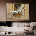 Horses 126 Canvas Art 60 x 40 cm / Black