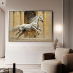 Horses 126 Canvas Art 60 x 40 cm / Black