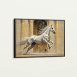 Horses 126 Canvas Art 60 x 40 cm / Black