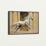 Horses 126 Canvas Art 60 x 40 cm / Black