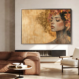 Portrait 126 Canvas Art 60 x 40 cm / Black