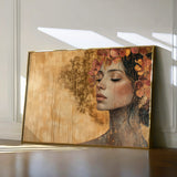 Portrait 126 Canvas Art 60 x 40 cm / Black