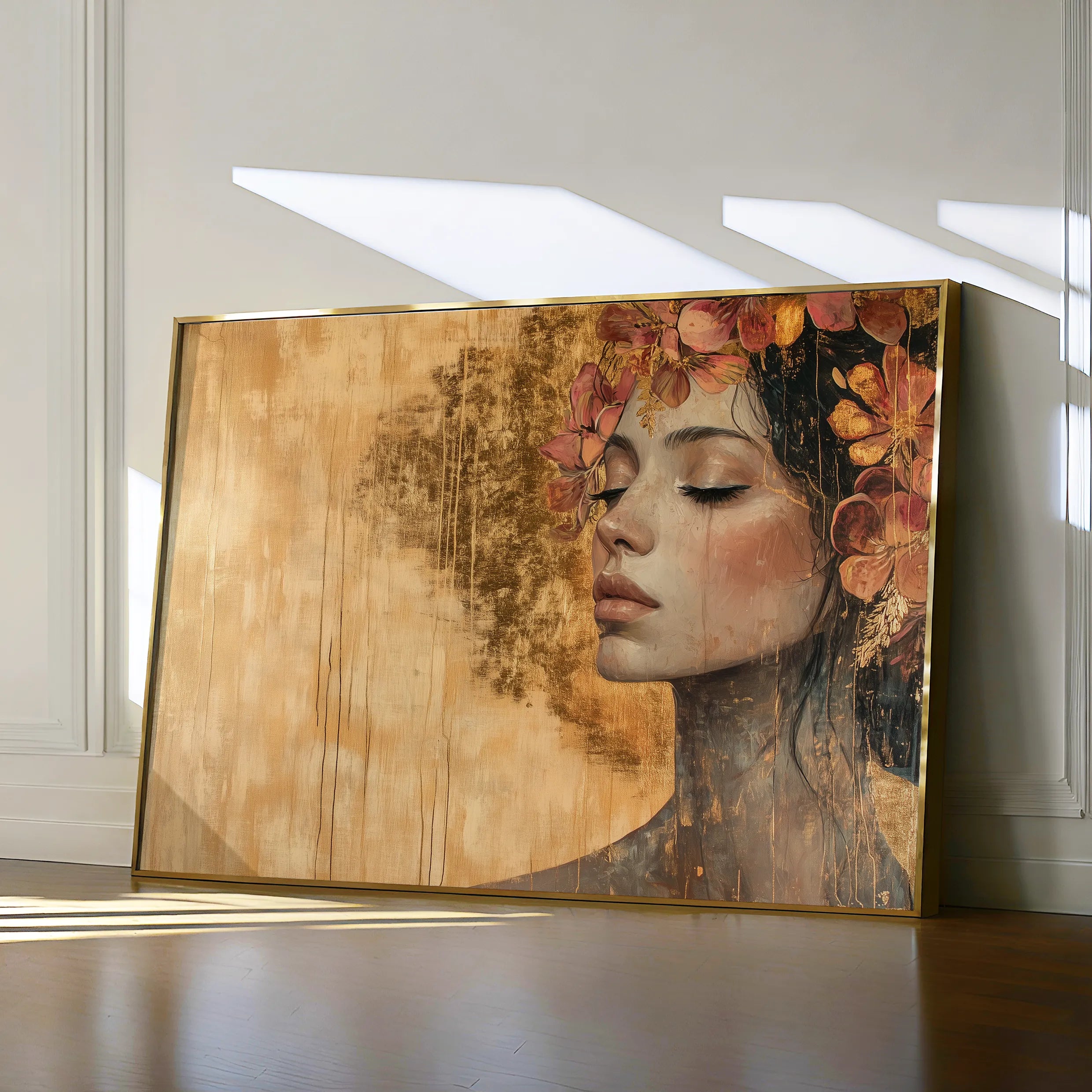 Portrait 126 Canvas Art 60 x 40 cm / Black