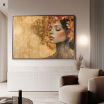 Portrait 126 Canvas Art 60 x 40 cm / Black