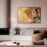 Portrait 126 Canvas Art 60 x 40 cm / Black