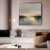 Abstract 1260 Canvas Art 60 x 60 cm / Black