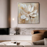 Floral 1260 Canvas Art 60 x 60 cm / Black