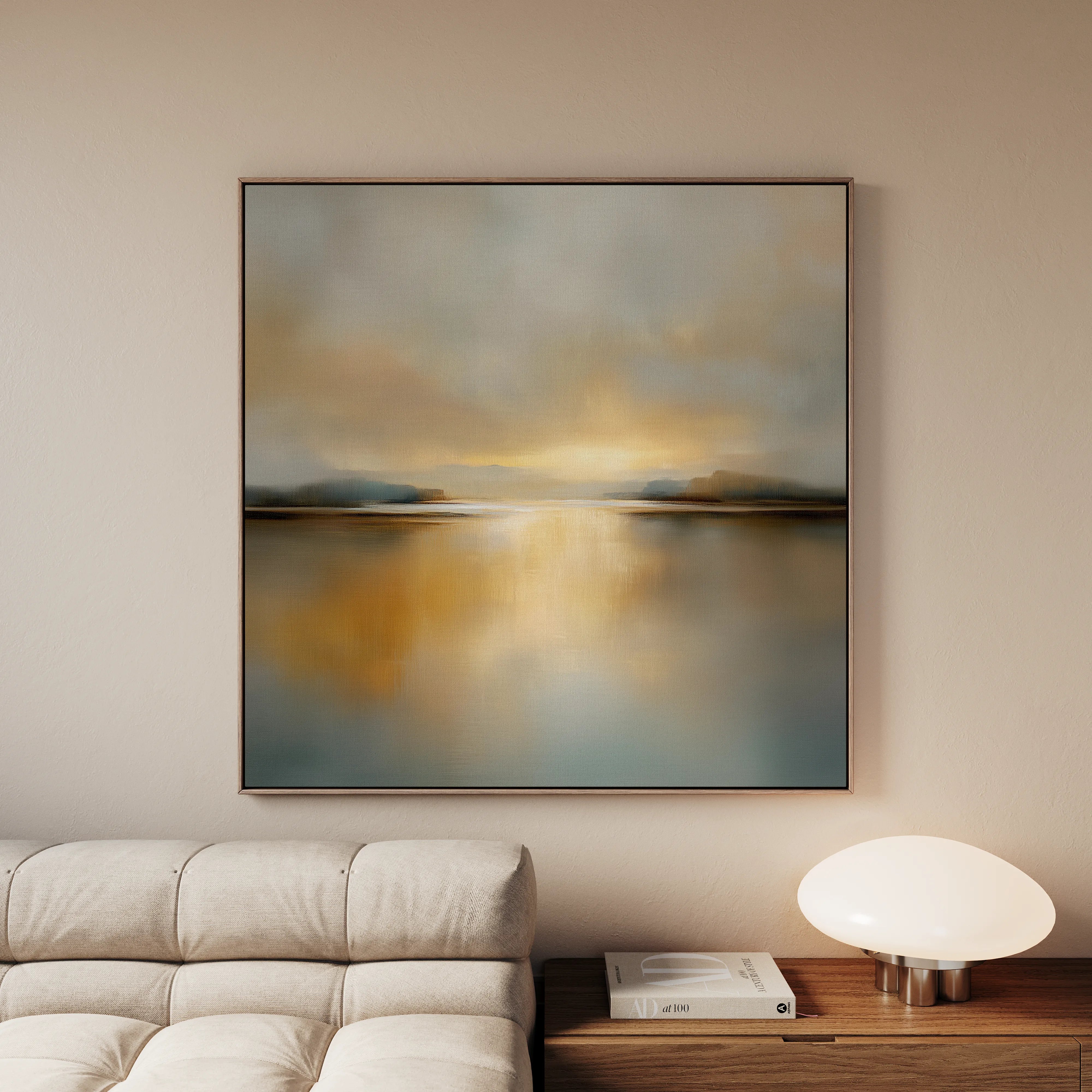 Abstract 1261 Canvas Art 60 x 60 cm / Black