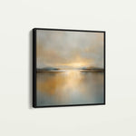 Abstract 1261 Canvas Art 60 x 60 cm / Black