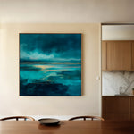 Abstract 1262 Canvas Art 60 x 60 cm / Black